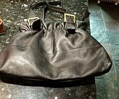 2 leather handbags