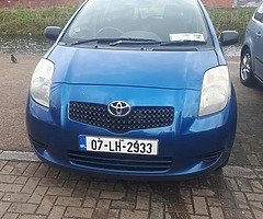 exchange toyota yaris year 07 engine 1000 NTC 29.11.19 tax 07.2019 gives the difference to something