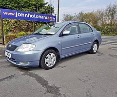 2004 Toyota Corolla....John Holohan Cars