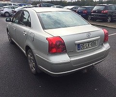 05 Toyota Avensis 1.6 petrol NCT 1/2020