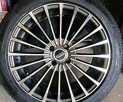 R17 4X100 alloy wheels