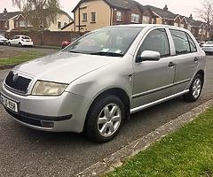 Skoda Fabia. 1.9 Diesel. Manual. 2000. Same Owner from 2003. Retired gentlemen. Nct 7/19.