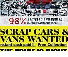 Scrap cars wanted.. read add