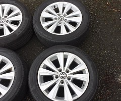 16” Genuine VW 5x112 alloy wheels - Image 3/6
