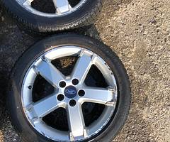 Ford Focus alloys 17” good tyres - Image 4/9