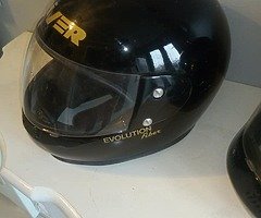 TWO USED MOTORCYCLE HELMETS - Image 4/5