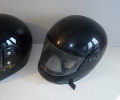 TWO USED MOTORCYCLE HELMETS - Image 5/5