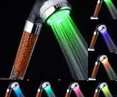 RGB 7 Colorful Change LED Light Shower Head Water Bath Home Bathroom Filtration Shower Faucets Head - Image 4/4