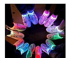 Fiber Optic Led Shoes Light Up Sneaker for Men Women Boys Girls Flashing Trainers