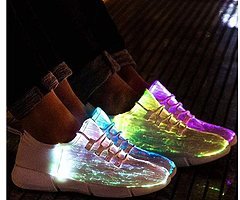 Fiber Optic Led Shoes Light Up Sneaker for Men Women Boys Girls Flashing Trainers - Image 6/6