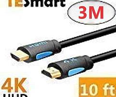 HDMI Cable 3M High Speed HDMI 2.0 Cable 18Gbps 4K HDMI Cable with Ethernet 4K@60Hz HDMI to HDMI Exte