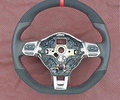 Leather steering wheel, knob, gear shift boot - Image 4/5