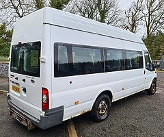 2008 FORD TRANSIT MINIBUS 2.4 TDCI HIGH ROOF LWB PSVD JAN 2021 £3500 - Image 4/8