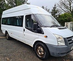 2008 FORD TRANSIT MINIBUS 2.4 TDCI HIGH ROOF LWB PSVD JAN 2021 £3500 - Image 6/8