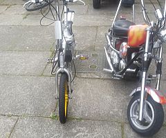 50 cc chopper and e bike