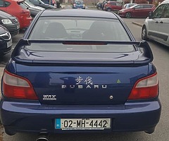 Subaru impreza wrx 2002