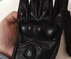 Leather motorbike gloves - Image 5/5