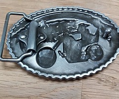 Motorbike belt buckle