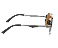 Classic Polarized Pilot Mirrored UV400 Protection Driving Sunglasses with Premium Metal Frame for me - Image 7/8