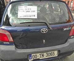 Toyota Yaris manual 2000