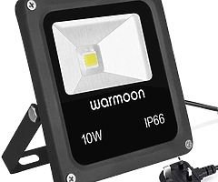 Warmoon LED Flood Lights Outdoor 10W Daylight White 6500K Security Wall Washer Light Waterproof IP66 - Image 6/6