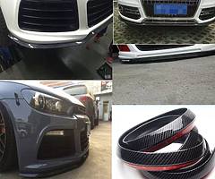 Universal front bumper lip ,carbon L@@K