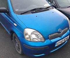 Toyota Yaris 1.0 taxed and tested.