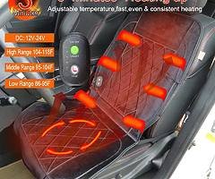 Car Seat Heater 12 Volt Heated Car Seat Cover Heated Pad 24 Volt Truck Heating Seat Cushion Winter W - Image 4/8