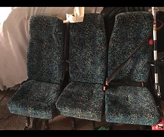 Crew cab seats with seatbelts