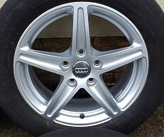 Immaculate 16" Genuine Audi A3 (2017) Alloys Tyres 5x112 Wheels Seat Skoda Volkswagen