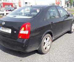 2006 nissan primera 1.6 nct&tax €375