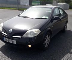 2006 nissan primera 1.6 nct&tax €375