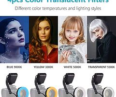 48 Macro LED Ring Flash Bundle with LCD Display Power Control,Adapter Rings and Flash Diffusers for - Image 6/8