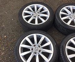 Genuine 17” VW 5x112 alloy wheels - Image 2/10