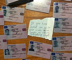 Full Irish and Uk  driving license registered in the system o