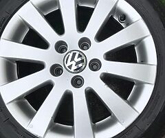 Vw alloys brand new tyres