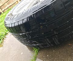 Vw alloys brand new tyres