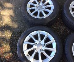 Genuine 16” Audi 5x112 alloy wheels