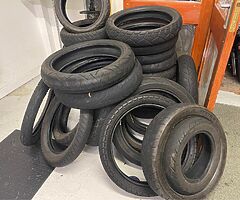 Free used motorcycle tyres not roadworthy