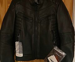 Alpinestars Classic Vintage Burstun Leather Jacket Motorbike Motorcycle Black - Image 7/8