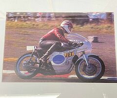 RAY McULLOUGH LIMITED FRAMED PHOTO / PRINT - Isle of Man TT North West 200 Ulster Grand Prix BSB