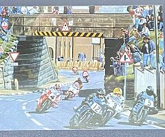 NW200 1990 - Framed Print - JOEY DUNLOP Robert Dunlop J Rea McCallen Fogarty Isle of Man TT BSB