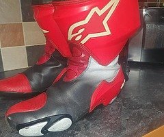 Alpinestar supertech boots size 9 - Image 4/8