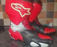 Alpinestar supertech boots size 9 - Image 5/8