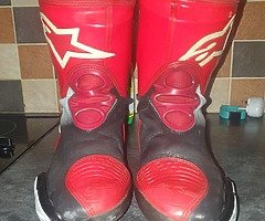 Alpinestar supertech boots size 9 - Image 7/8