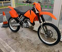 2000 ktm 250 EXC 2 stroke  and trailer