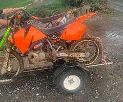 2000 ktm 250 EXC 2 stroke  and trailer - Image 5/7