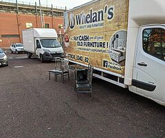 Black glass znd chrime dining room table and 4 chairs £125 - Image 3/10