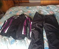 RST textile motorbike set XL/16 UK ladies