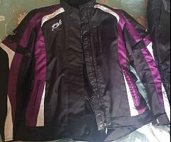 RST textile motorbike set XL/16 UK ladies